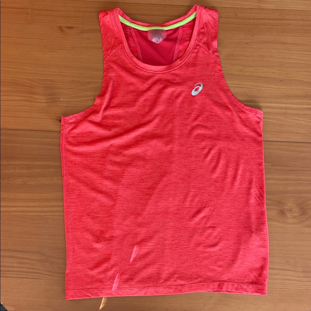 ASICS Men's Bright Red Tank Top